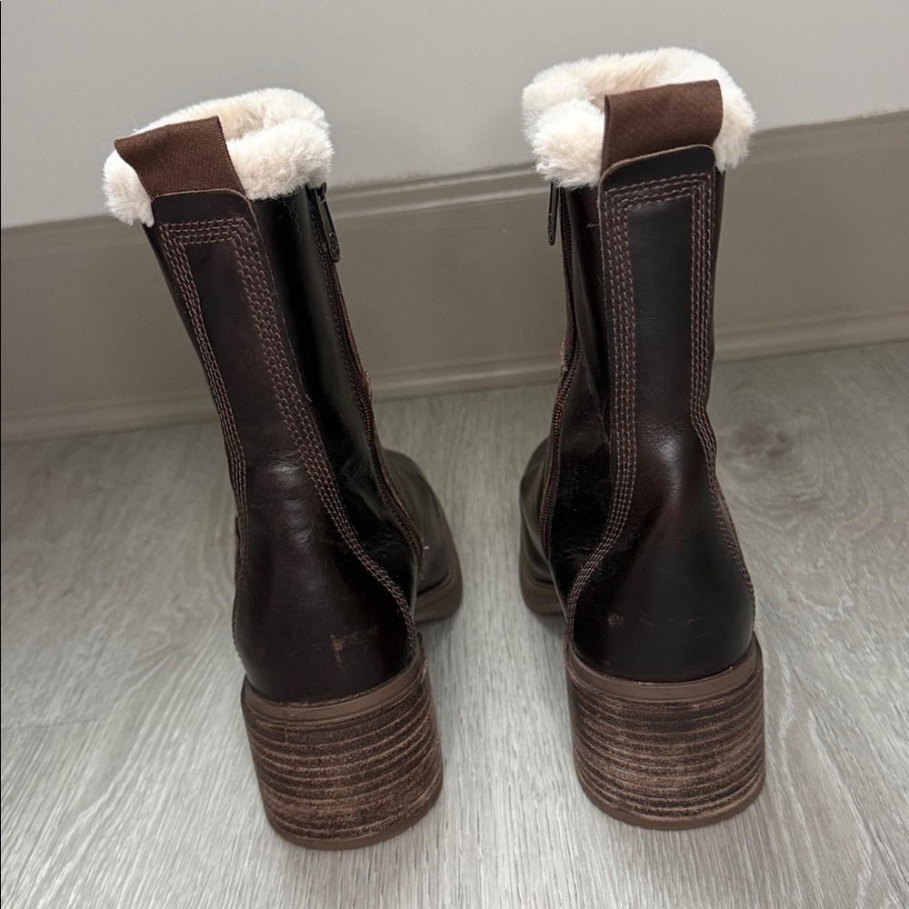 Timberland Dalston Vibe Waterproof Faux Fur Lined Boots | EUC Size 8.5 - Picture 8 of 12